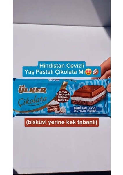 Hindistan Cevizli Kek Dolgulu Sütlü Çikolata