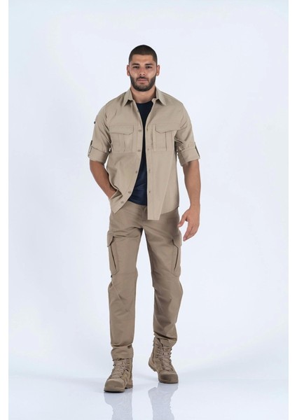 Taktik Gömlek Combat Orjinal 524 Bej