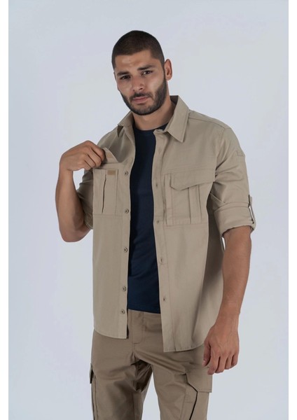 Taktik Gömlek Combat Orjinal 524 Bej