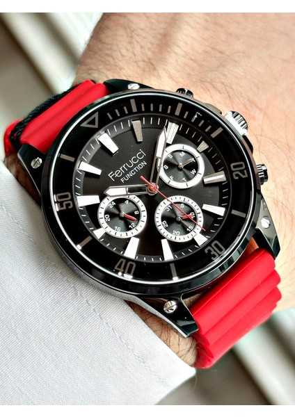 Function FCF.03345FS.04 Silikon Kordon Erkek Kol Saati
