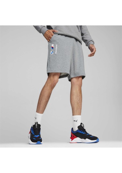 Erkek Medium Gray Heather Puma Bmw Mms Ess Sweat Shorts Ft Gri Erkek Şort