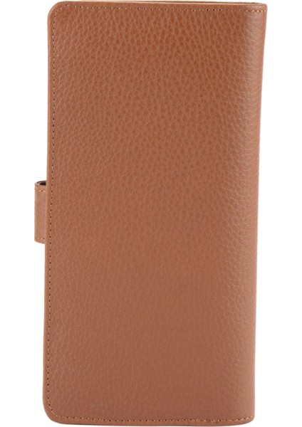 Deri Unısex Patlı Portföy Cüzdan Taba BC489-03