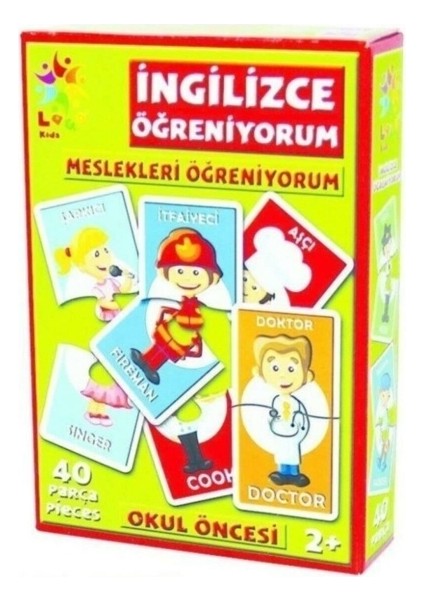 Meslekleri Öğreniyorum Eğitici Kartlar LCEGT005