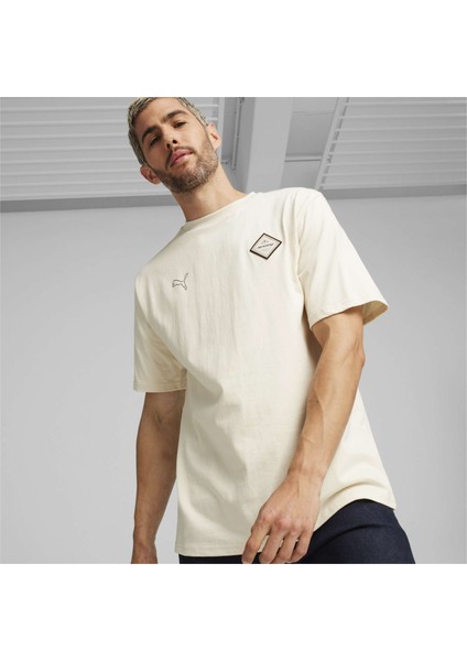 Erkek Alpine Snow Puma Pl Summer Crew Tee Bej Erkek T-Shirt