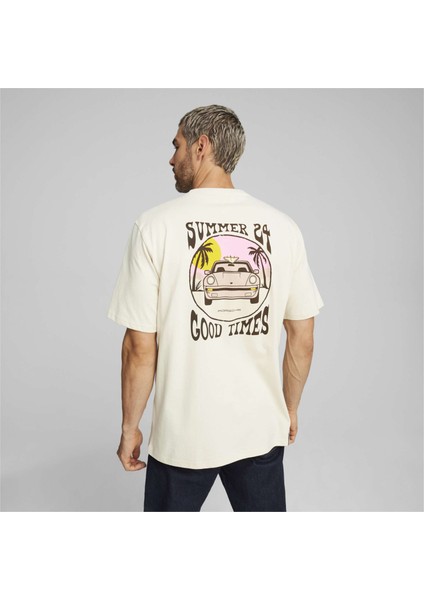 Erkek Alpine Snow Puma Pl Summer Crew Tee Bej Erkek T-Shirt fiyatları