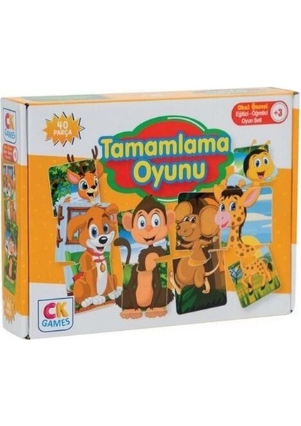 Eğitici Oyun Tamamlama Oyunu Puzzle 40 Parça