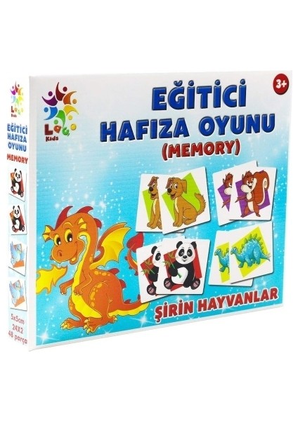 Laço Puzzle LC022 Eğitici Hafıza Oyunu Şirin Hayvanlar