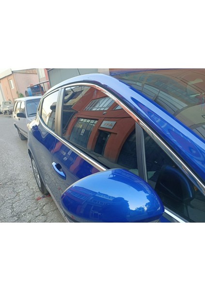 Alminox Oto Renault Clio 5 Hb 12 Parça Krom Cam Çerçeve Çıtası Seti 2019-2020-2021