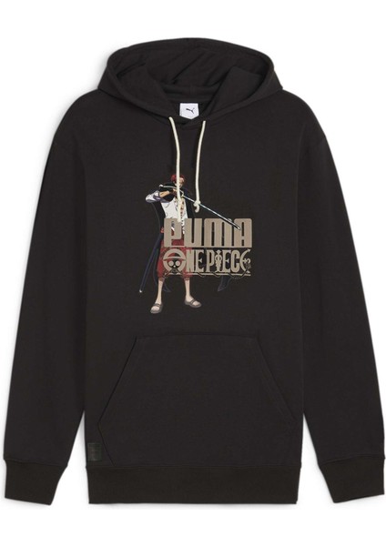 Erkek Puma Black Puma x One Pıece Hoodie Tr Siyah Erkek Sweatshirt