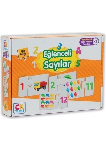 Eğitici Oyun Seti Eğlenceli Sayılar 40 Parça