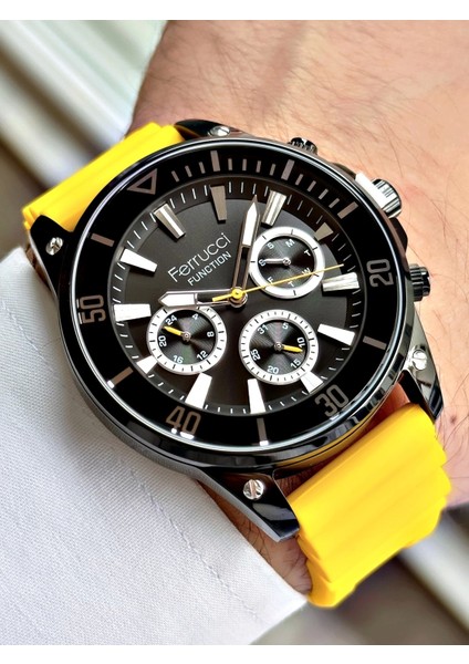 Function FCF.03345FS.06 Silikon Kordon Erkek Kol Saati