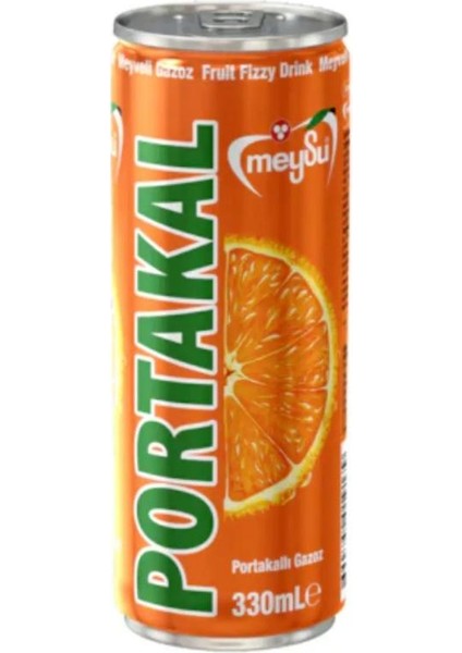 Portakal Meyveli Gazoz Kutu 330 ml 24 Adet