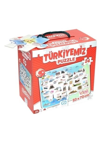 Türkiyemiz Yer Puzzle 24 Parça