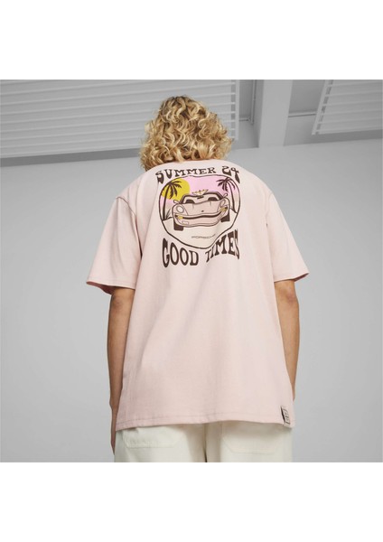 Erkek Rose Quartz Puma Pl Summer Crew Tee Pembe Erkek T-Shirt fiyatları