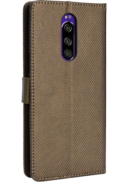 Sony Xperia 1 Kickstand Kapak Kart Tutucu Manyetik Cüzdan Için Kılıf (Yurt Dışından) fırsatları