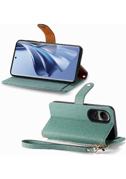 Oppo Oppo 10 Kordon Deri Çanta Aşk Fermuar Cüzdan Için Kılıf (Yurt Dışından)