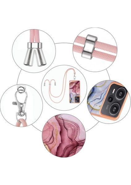 Xiaomi Poco F5 5g Kapak Yumuşak Tpu Tampon Mermer Ayrılabilir Kayış (Yurt Dışından) modelleri