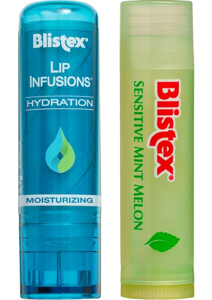 Lip Infusions Hydration 3,7gr+ Sensıtıve Mınt Melon Nemlendirmeyi Destekleyen Kurtarıcı Dudak Bakım Kremi 4.25GR