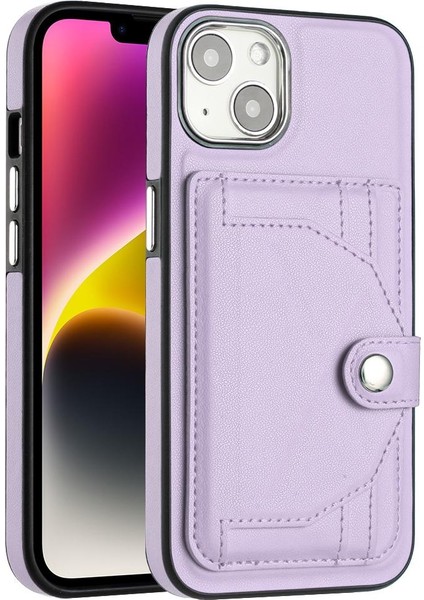 IPhone 15 Için Kılıf Artı Kart Tutucu Kickstand Koruyucu Kapak Premium Pu (Yurt Dışından)