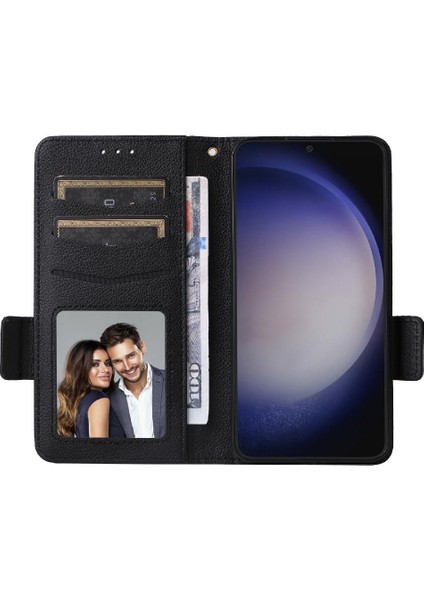 Samsung Galaxy S24 Cüzdan Manyetik Yan Toka Pu Deri Kart (Yurt Dışından)