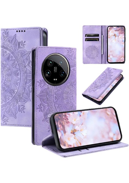 Xiaomi 13 Için Kılıf Ultra Yan Toka Kart Ekleme Pu Deri Tam (Yurt Dışından)