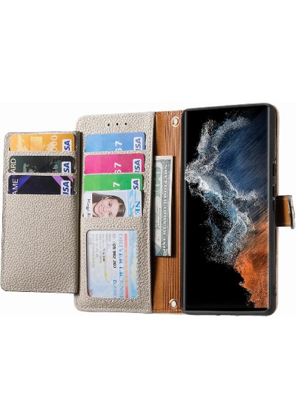 Samsung S23 Ultra Cüzdan Fermuar Aşk Kordon Deri Kılıf (Yurt Dışından) fırsatları