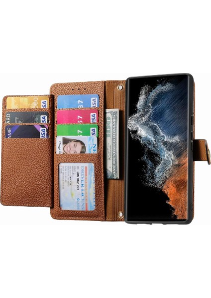 Samsung S23 Ultra Cüzdan Fermuar Aşk Kordon Deri Kılıf (Yurt Dışından) fiyatları