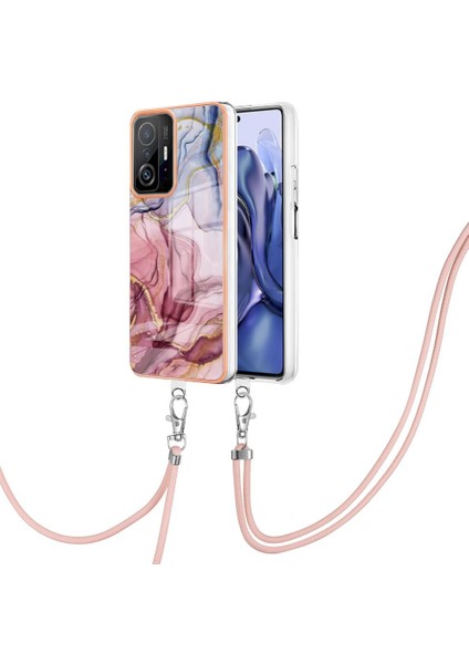 Xiaomi 11T/11T Pro Yumuşak Tpu Tampon Kapak Mermer Ayrılabilir Kayış (Yurt Dışından)