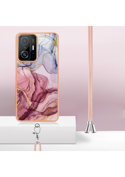 Xiaomi 11T/11T Pro Yumuşak Tpu Tampon Kapak Mermer Ayrılabilir Kayış (Yurt Dışından)