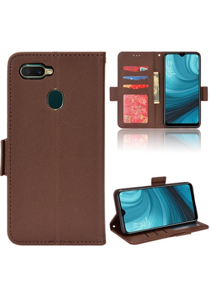Oppo A7 Için KILIF/A5S/A12 Kart Yuvaları Tutucu Manyetik Cüzdan Pu Deri Yan (Yurt Dışından) fiyatları