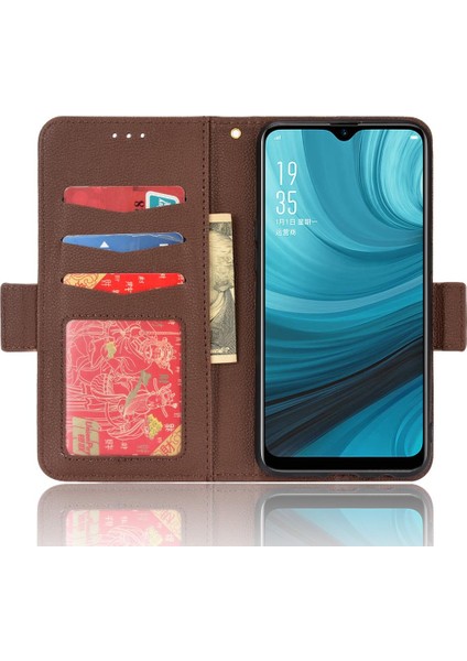 Oppo A7 Için KILIF/A5S/A12 Kart Yuvaları Tutucu Manyetik Cüzdan Pu Deri Yan (Yurt Dışından) indirimleri