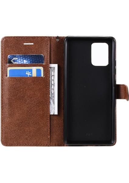 Samsung Galaxy S10 Lite Yüksek Kaliteli Deri Iş Cüzdan Için Flip Case (Yurt Dışından)