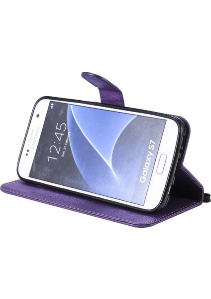 Samsung Galaxy S7 Klasik Düz Renk Iş Cüzdan Telefon Için Flip Case (Yurt Dışından) fırsatları