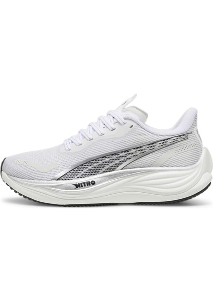 Kadın Puma White-Puma Silver-Puma Black Puma Velocity Nitro 3 Wns Beyaz Kadın Yürüyüş ve Koşu Ayakkabısı