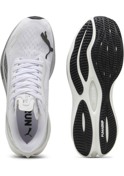 Kadın Puma White-Puma Silver-Puma Black Puma Velocity Nitro 3 Wns Beyaz Kadın Yürüyüş ve Koşu Ayakkabısı