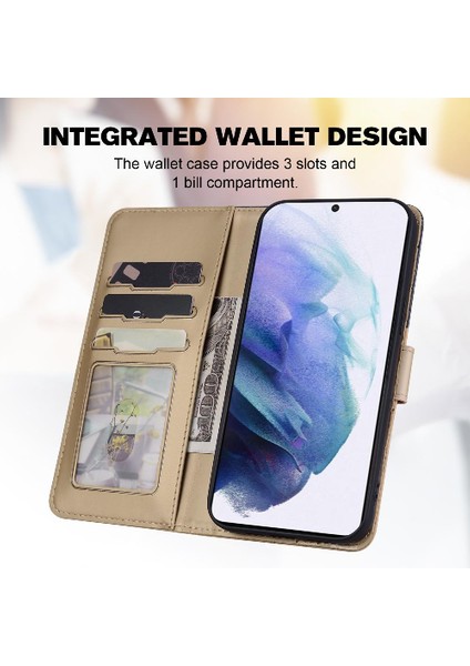 Samsung Galaxy S21 Artı Kapak Çevirin Kılıf Cüzdan Darbeye (Yurt Dışından)