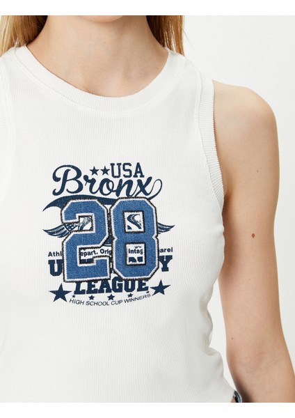 Baskılı Atlet Bisiklet Yaka Pamuklu indirimleri