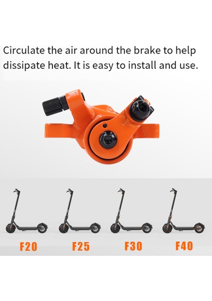 Elektrikli Scooter Disk Fren Ninebot Segway Kickscooter F20 F25 F30 F40 Elektrikli Scooter Disk Fren Parçaları (Yurt Dışından) fırsatları