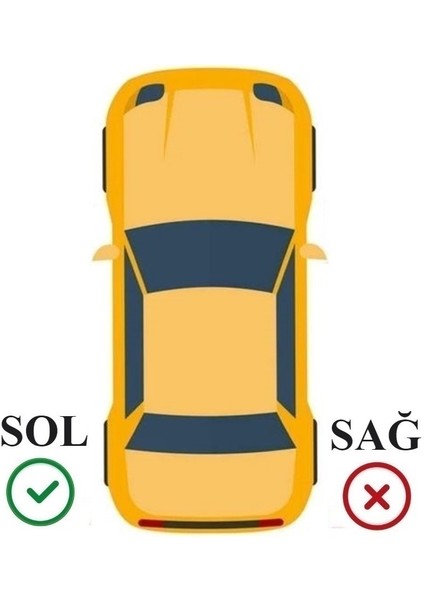 Golf 5 2004-2008 Model Arası Uyumlu Sol Sürücü Tarafı Arka Iç Stop Lambası