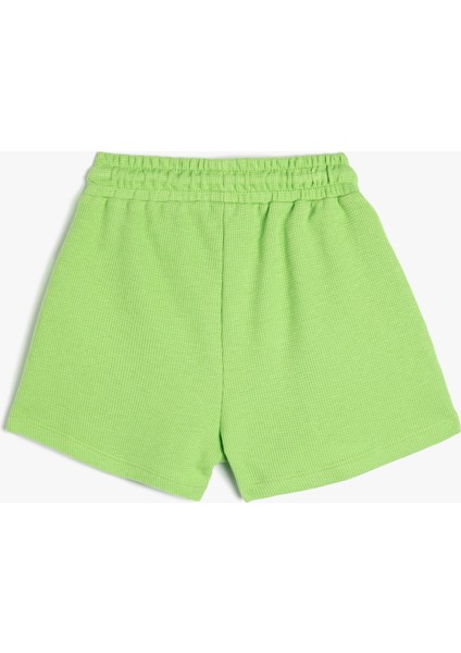 Mini Şort Beli Bağlamalı Tropik Baskılı Pamuklu fiyatları