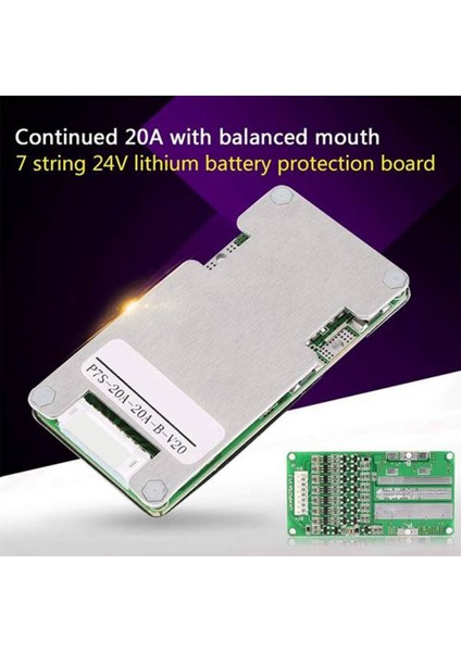 7s 24V 20A Lityum Iyon Lifepo 4 18650 Pil Bms Pcb Pcm Elektrikli Scooter Denge Koruma Plakası Koruma Pil (Yurt Dışından)