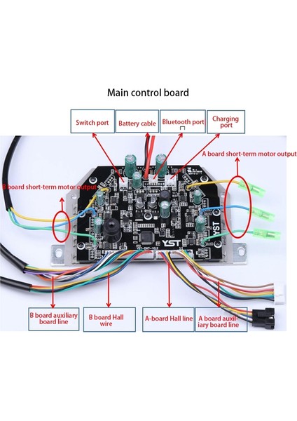 6.5/8/10 Inç 2 Tekerlekli Kendini Dengeleyen Elektrikli Scooter Parçaları Hoverboard Anakart Kontrol Panosu (Yurt Dışından)