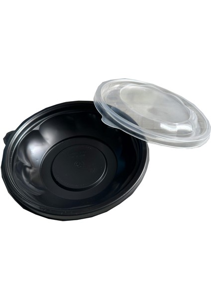 Şeffaf Kapaklı Sıcak Soğuk Isıya Dayanıklı Yemek Salata Kabı 500 Gr. - Yuvarlak - 18 Cm. - 10 Adet fiyatları