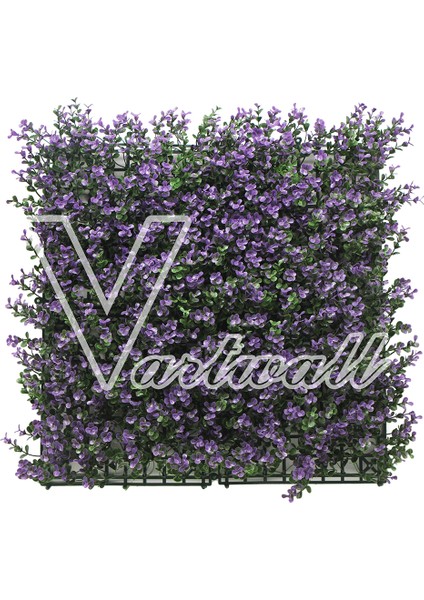 V.artwall Yapay Dikey Bahçe Paneli Duvar Paneli Mor 50*50 cm VA011