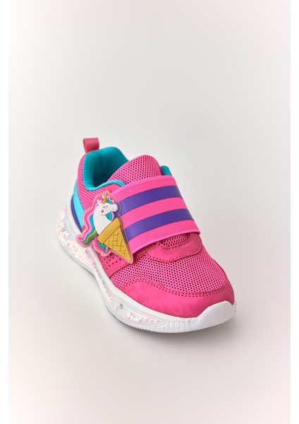 Dudino Kids Footwear Pembe Erkek Bowie Baloncuk Toplu Işıklı Çocuk Sneaker