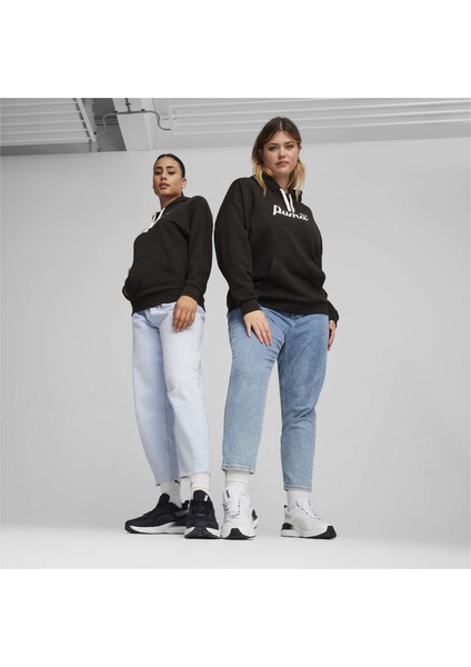 Kadın Puma Black Puma Ess+ Blossom Script Hoodie Tr Siyah Kadın Sweatshirt