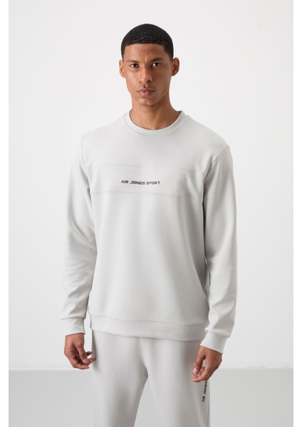 Taş Pamuklu Kalın Yumuşak Dokulu Comfort Fit Baskılı Erkek Eşofman Takım - 85253 fırsatları