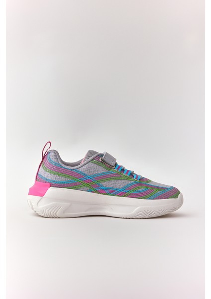 Pembe Kız Ribbon Renkli Tabanlı Cırt Cırtlı Çocuk Sneaker indirimleri