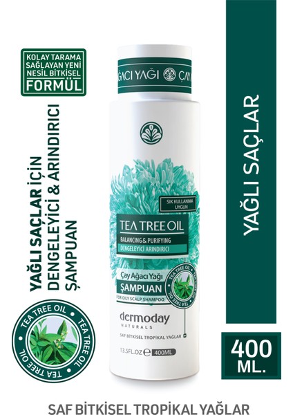 Çay Ağacı Yağı Şampuanı * Tea Tree Oil Shampoo 400ML