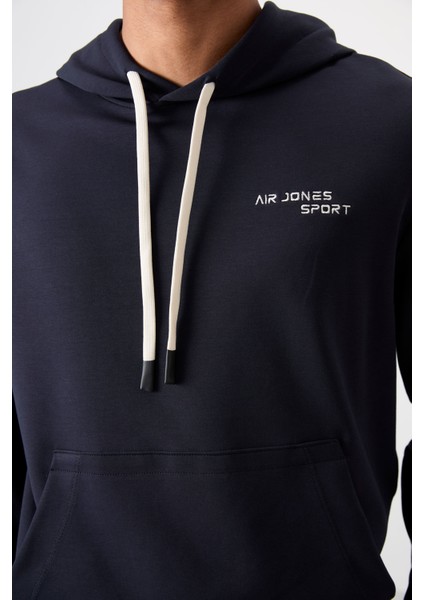 Lacivert Pamuklu Kalın Yumuşak Dokulu Comfort Fit Nakışlı Erkek Eşofman Takım - 85255 indirimleri